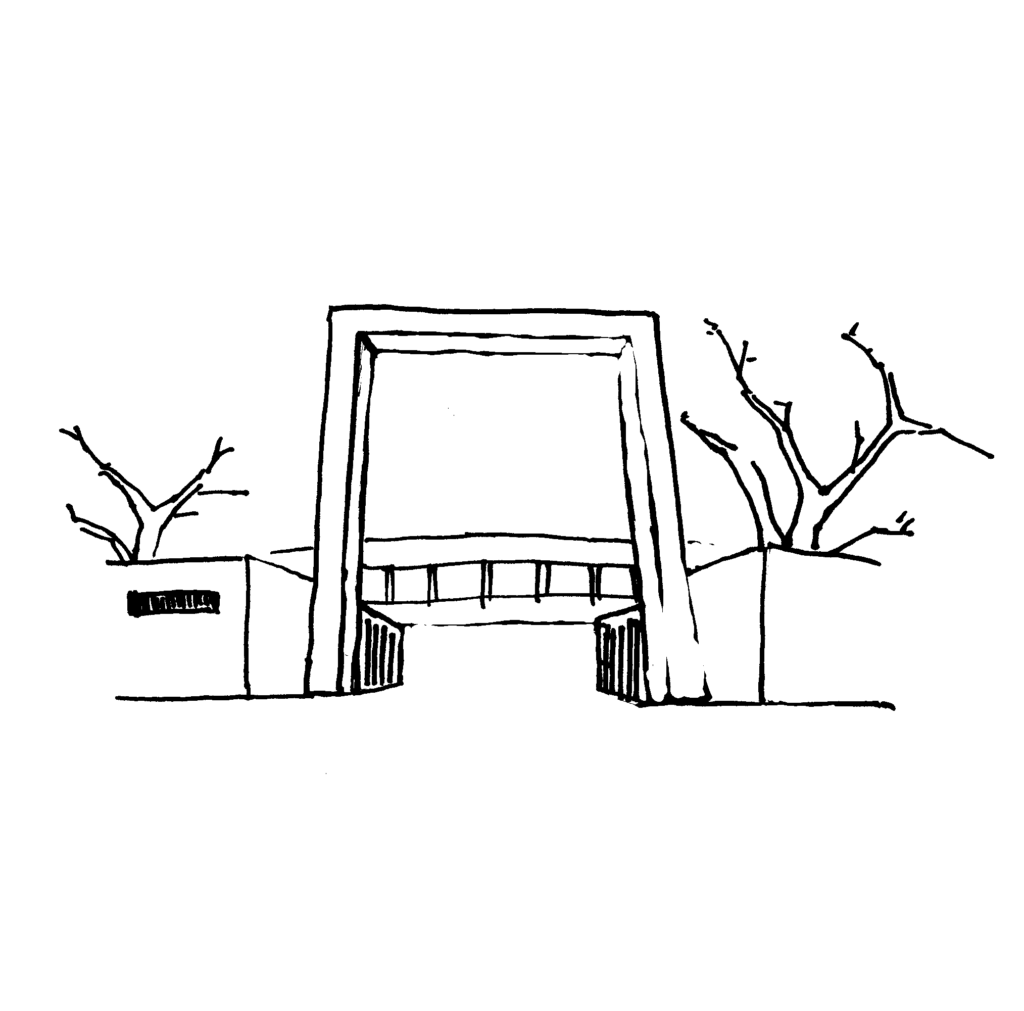 武蔵野美大正門